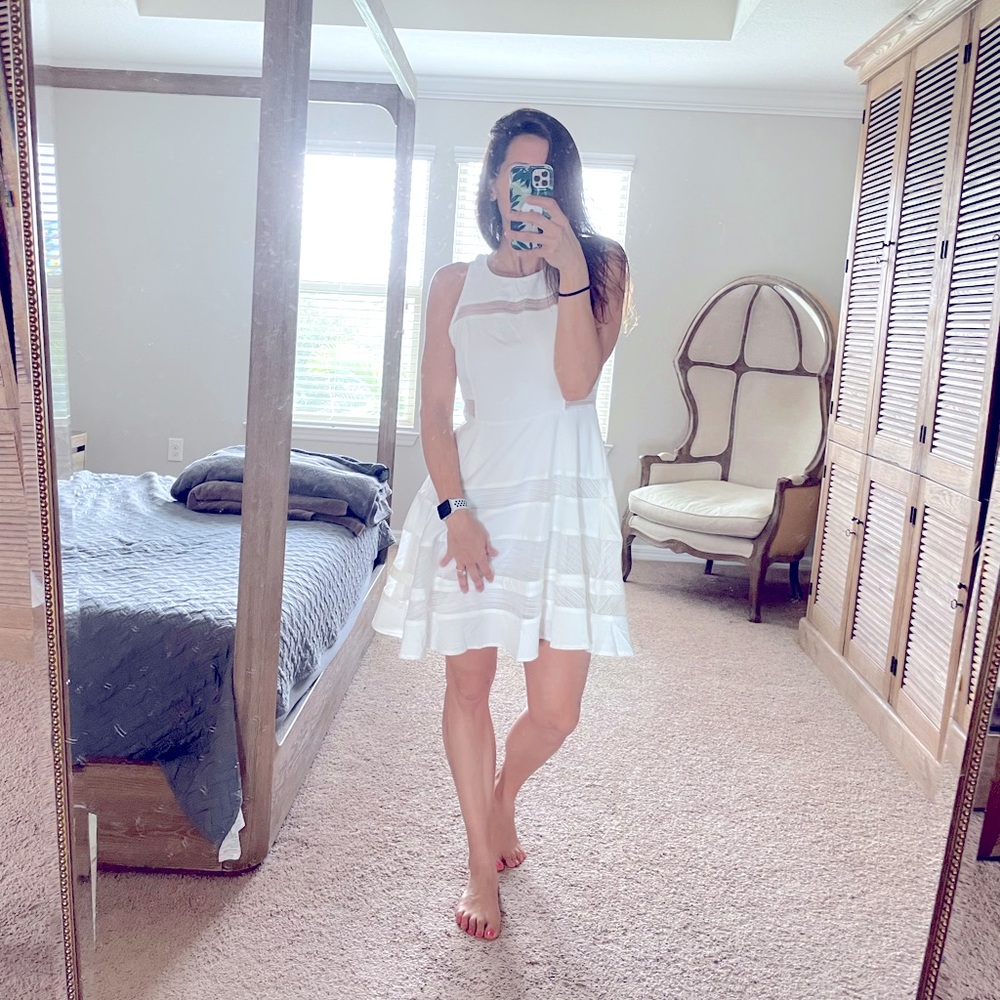 Lulu’s white dress nwot a-line